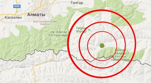Землетрясение силой 2-3 балла ощущалось в Алматы